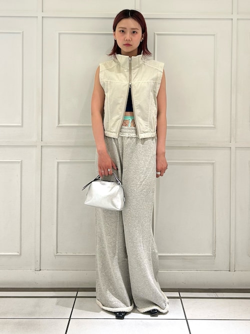 GIANNI CHIARINI / メタリック ALIFA レザーショルダーバッグ S