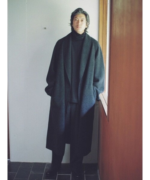 LIDNM（リドム）の「SHAWL COLLAR REVER COAT（その他アウター）」 - WEAR