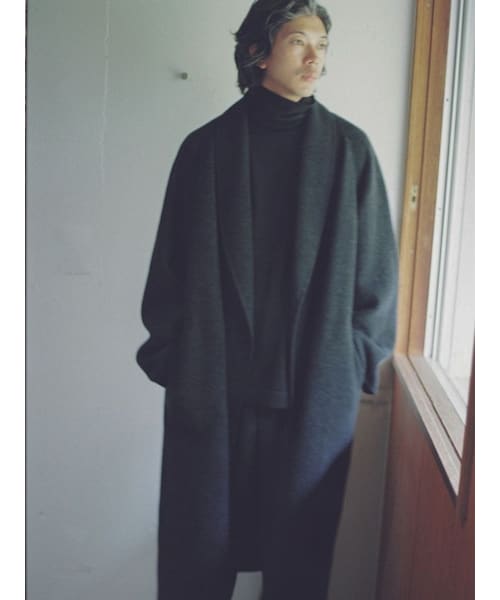 LIDNM（リドム）の「SHAWL COLLAR REVER COAT（その他アウター）」 - WEAR