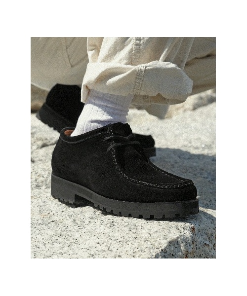 shiun（シウン）の「BLACK SUEDE MOCCASIN（モカシン/デッキシューズ