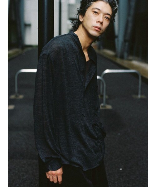 LIDNM（リドム）の「WOOL KNIT PO SHIRT（シャツ/ブラウス）」 - WEAR