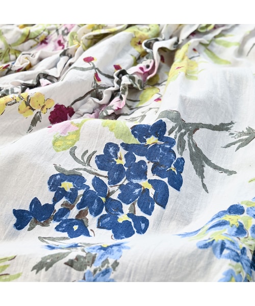 45r カディ アンデスフラワープリントカシュクール 45r カディ