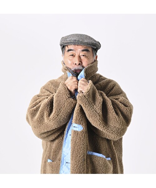 45R（フォーティファイブアール）の「厚ナイロン×ボアの908ショール