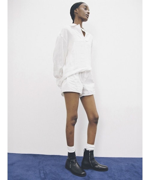 Llife（ライフ）の「Llife SLIGHT SQUARE ZIP BOOTS（ブーツ）」 - WEAR