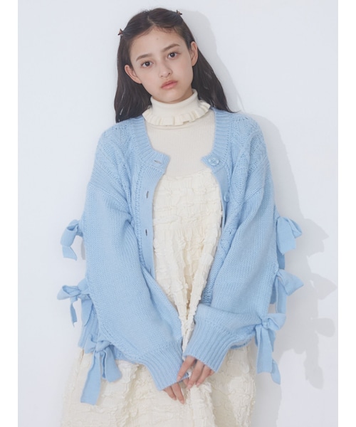 merry jenny（メリージェニー）の「スリーブリボンカーディガン