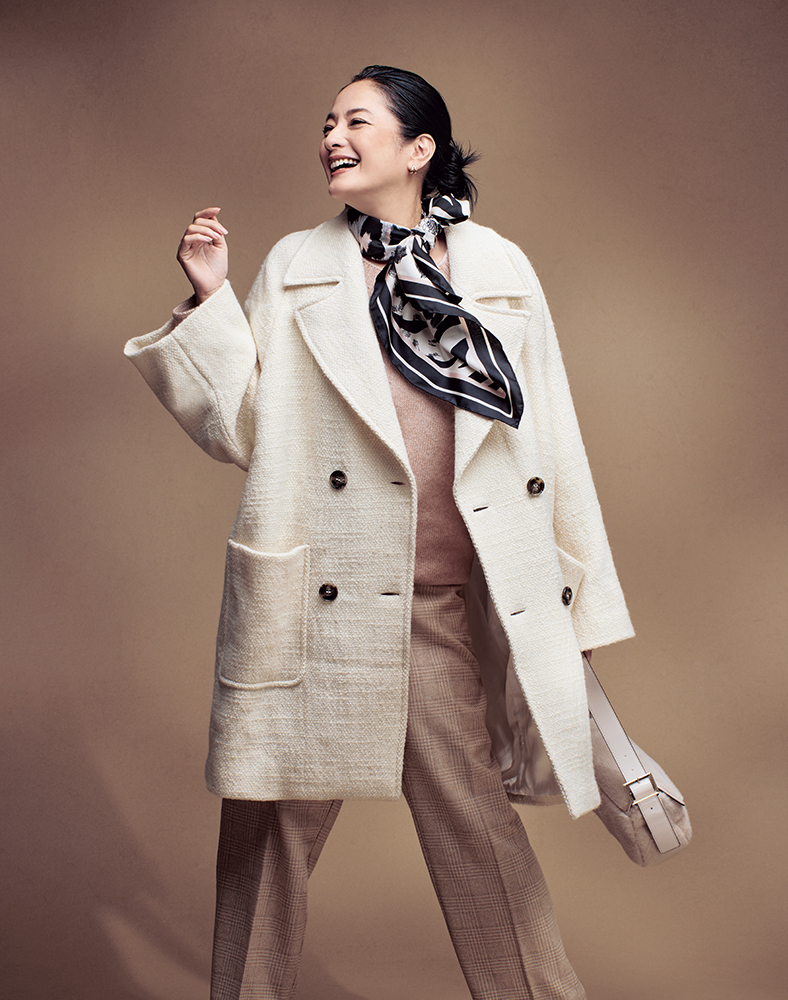 冬のお洒落をエレガントに彩る「マリナ リナルディ」の表情豊かな最旬