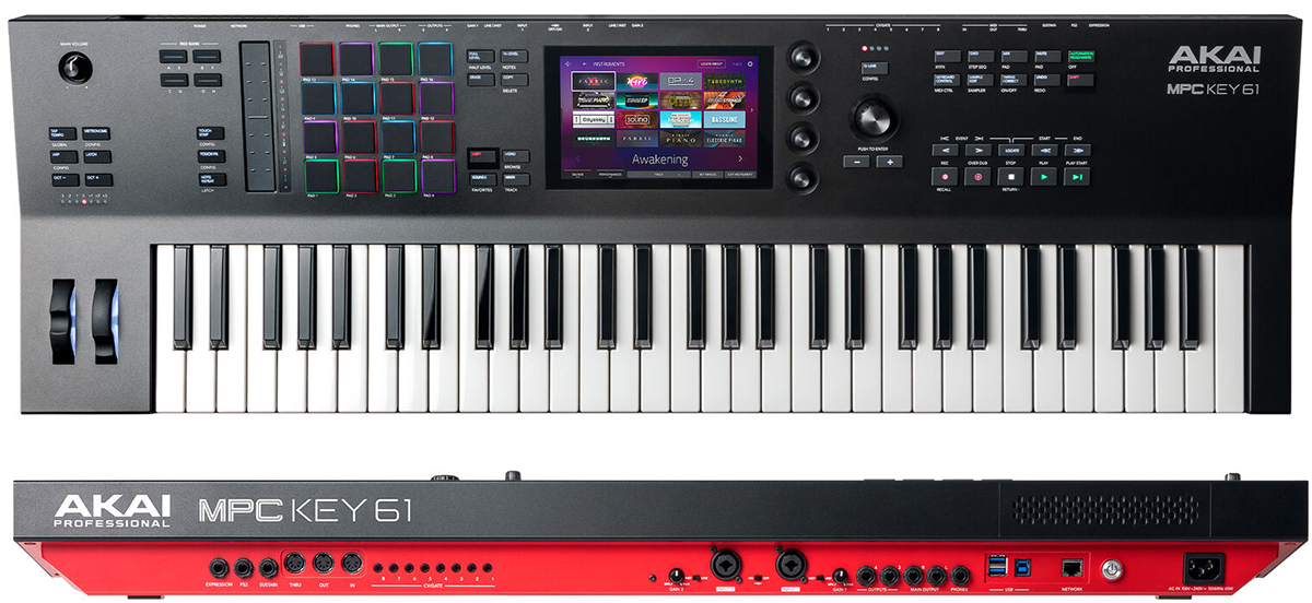 TECLADO SINTETIZADOR AKAI MPC KEY 61 - AT PROAUDIO