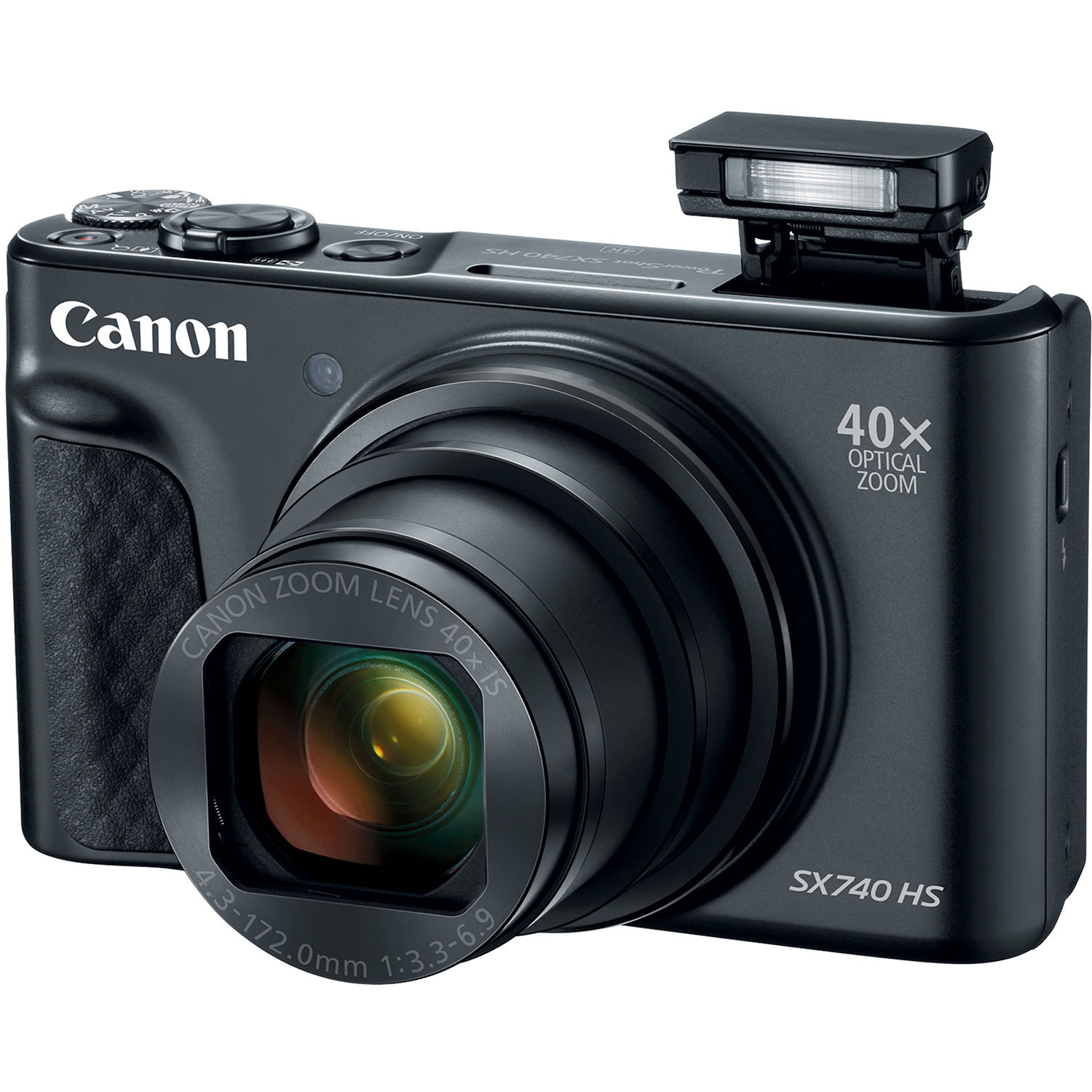 CANON POWER SHOT SX740 HS - 20.3MP (PRETA) - ADSL CÂMERAS