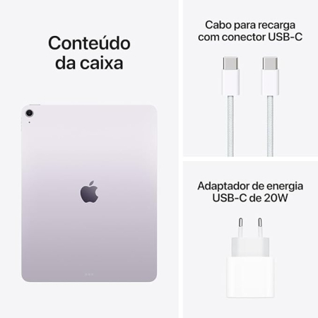 Apple iPad Air 2024 Wi-Fi 256GB com Chip M2 e Tela de 11 Polegadas