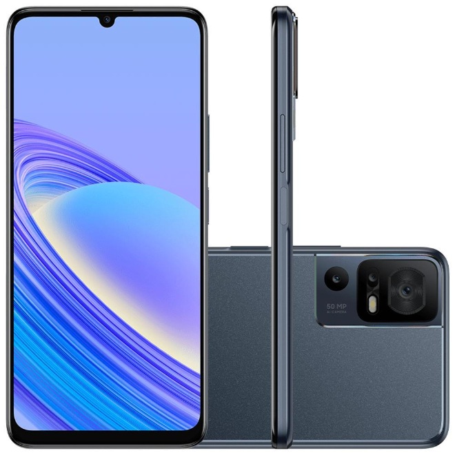 Smartphone 4G 256GB TCL 40SE Duos T610K2-JALCBR12 (grafite)