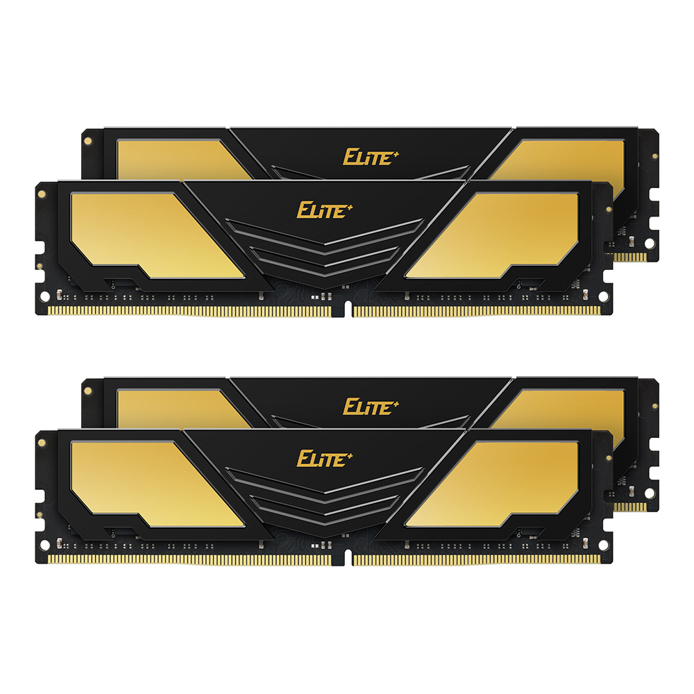 ELITE PLUS DDR4 DESKTOP MEMORY BLACK 16GB(4x4GB) 2666MHz CL19