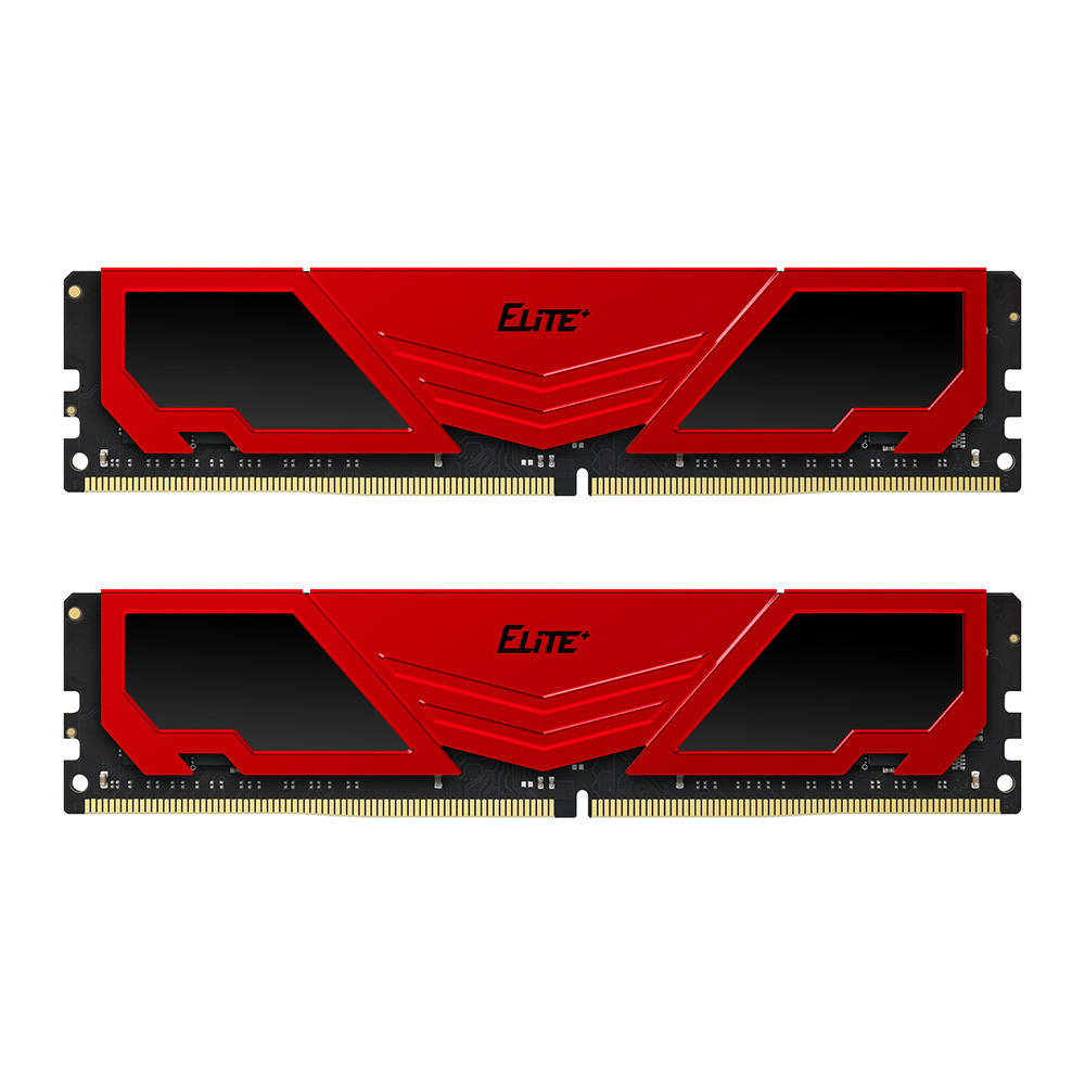 ELITE PLUS DDR4 DESKTOP MEMORY RED 16GB(2x8GB) 3200MHz CL22
