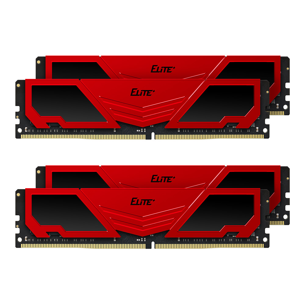 ELITE PLUS DDR4 DESKTOP MEMORY RED 32GB(4x8GB) 2666MHz CL19