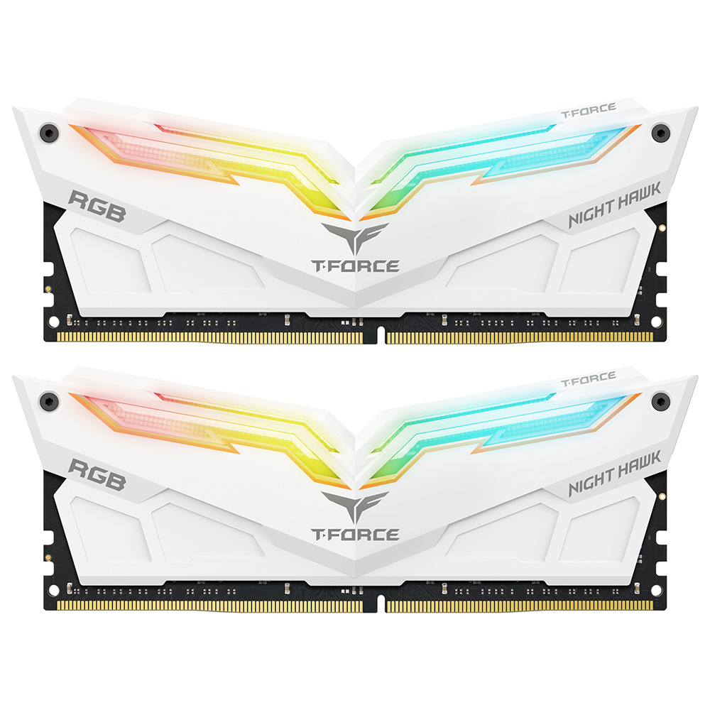 NIGHT HAWK RGB DDR4 DESKTOP MEMORY Gen2 WHITE 32GB(2x16GB) 3600MHz