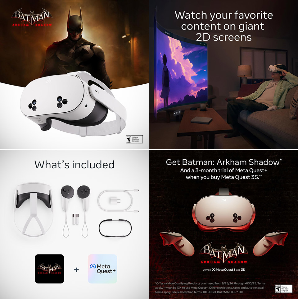 Don't Pay $375, Get a 128GB Meta Quest 3S VR Headset with Batman