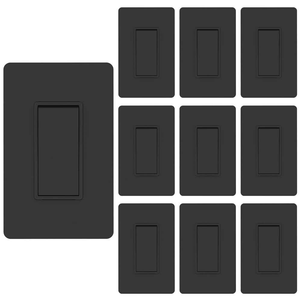 Lukyamzn 15 Amp Single Pole Decorator Light Switch with Screwless