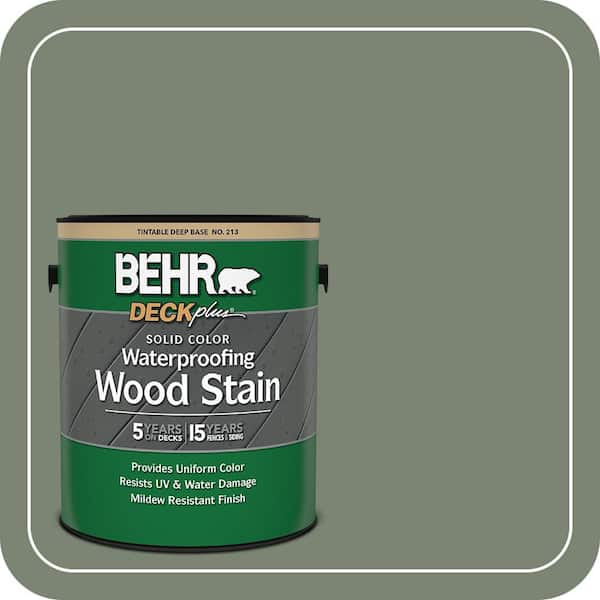 BEHR DECKplus 1 gal. #ICC-77 Sage Green Solid Color Waterproofing