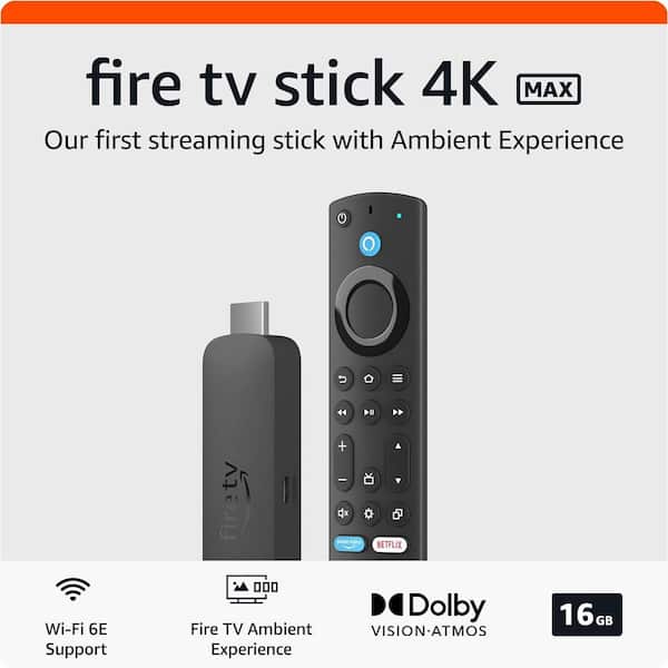Amazon Fire TV Stick 4K Max (2nd Gen) Streaming Device with Wi-Fi