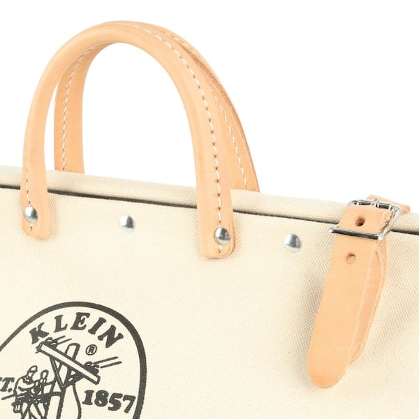 Klein Tools Deluxe Tool Bag, Canvas, 13 Pockets, 18-Inch 5102-18SP