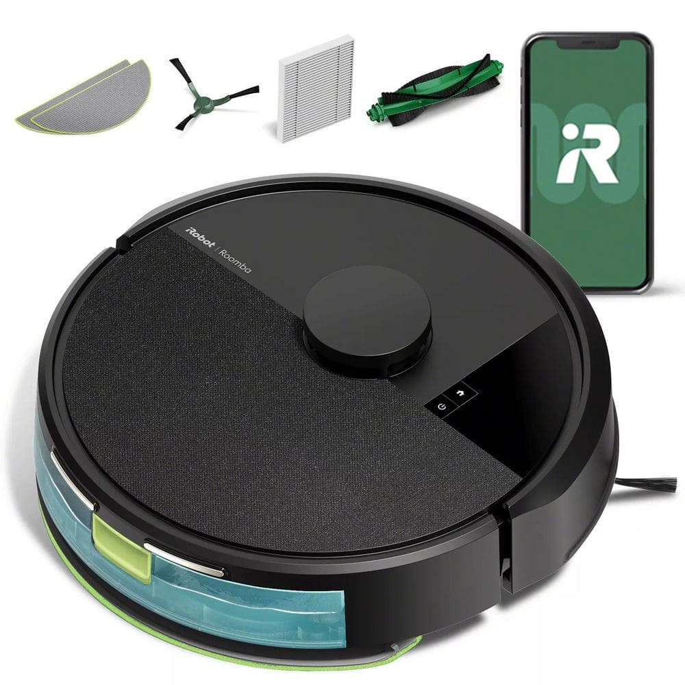 iRobot Roomba 105 Combo 13.2 in. Robotic Vacuum and Mop with Smart