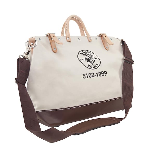 Klein Tools Deluxe Tool Bag, Canvas, 13 Pockets, 18-Inch 5102-18SP