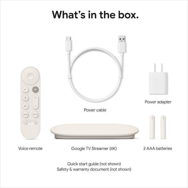 Google TV Streamer (4K) with Voice Remote - Hazel GA05802-US - The