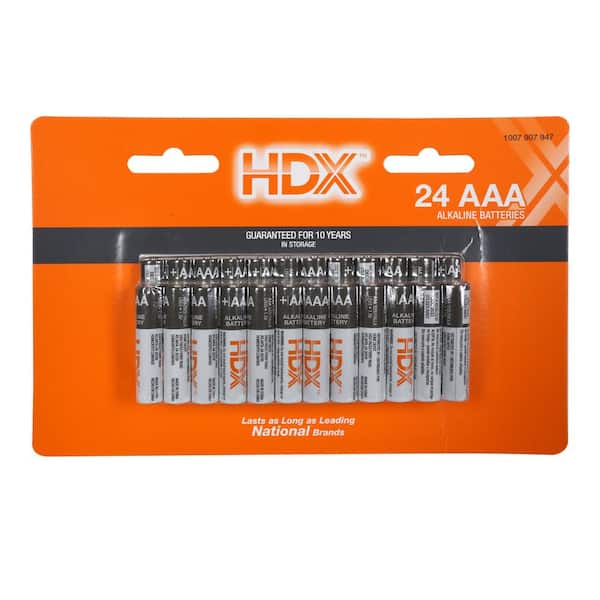 HDX Alkaline AAA Battery (20-Pack) 7171-20S - The Home Depot