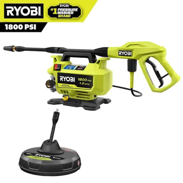 RYOBI 1900 PSI 1.2 GPM Cold Water Wheeled Electric Pressure Washer