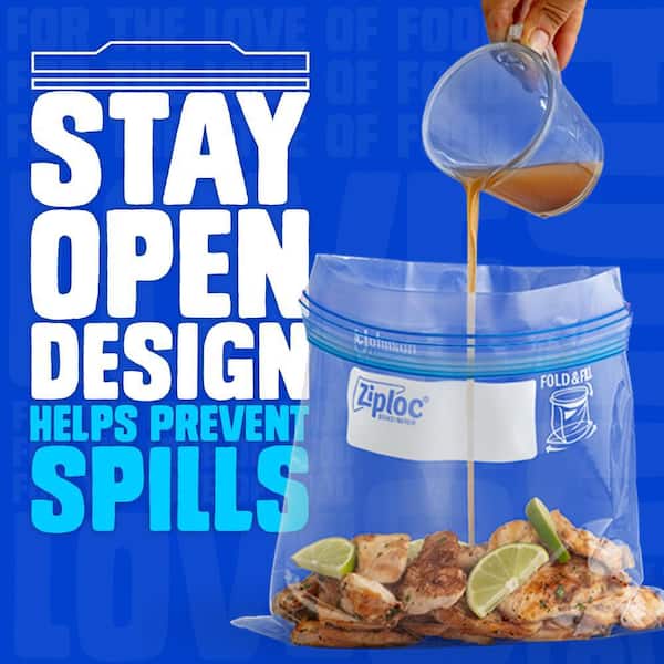 Ziploc Freezer Quart Plastic Bag - Value Pack (38-Count) 665255