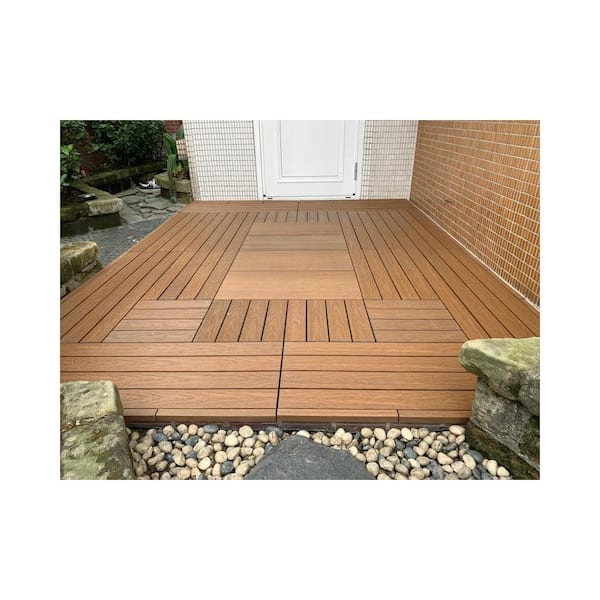 NewTechWood 1/12 ft. x 1 ft. Quick Deck Composite Deck Tile