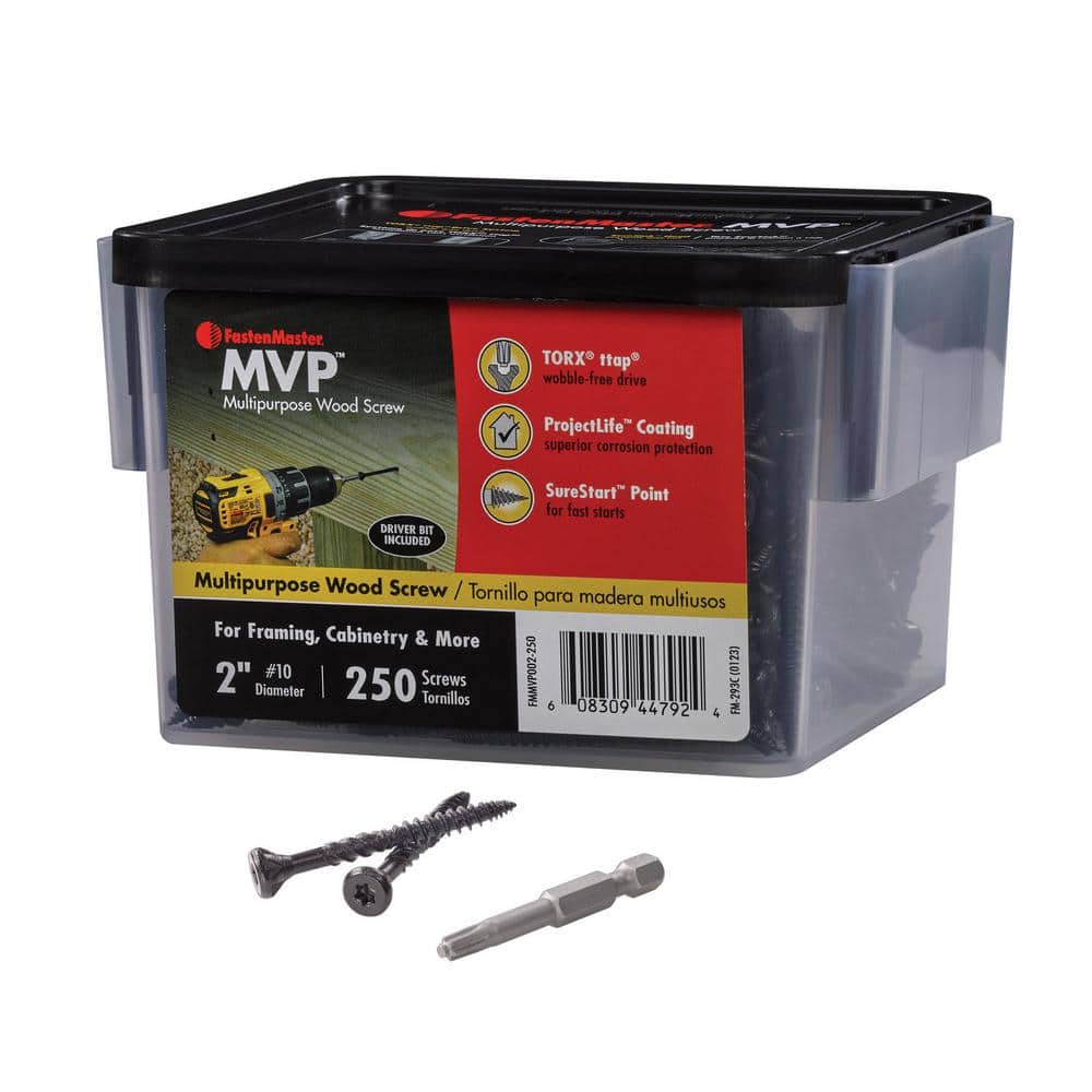 FastenMaster #10 x 2 in. Torx TTAP Drive Suresink Flat Head MVP