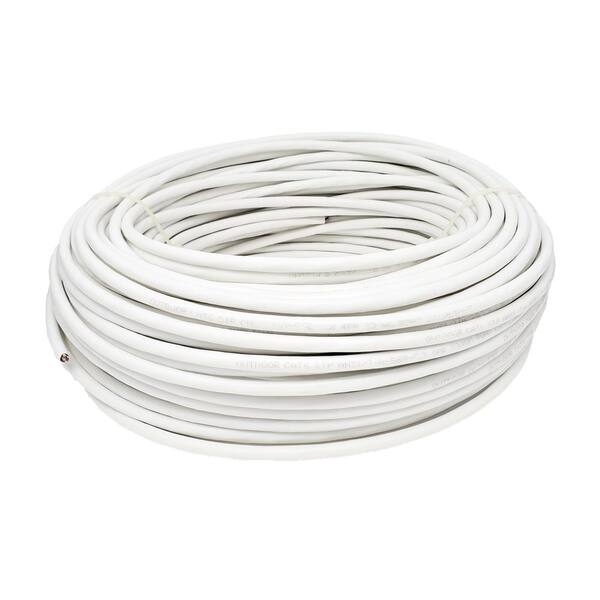 Micro Connectors, Inc 250 ft. Cat6 23AWG White Solid STP Outdoor