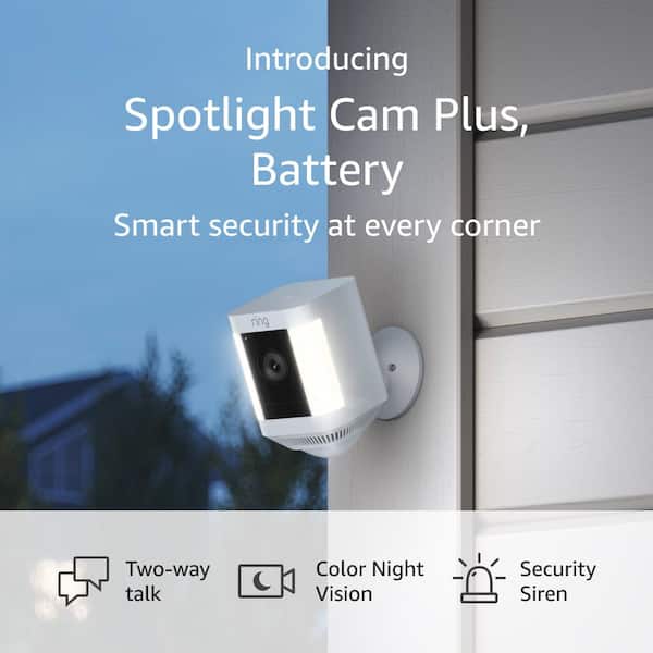 Ring Spotlight Cam Plus, Battery - Smart Security Video Camera