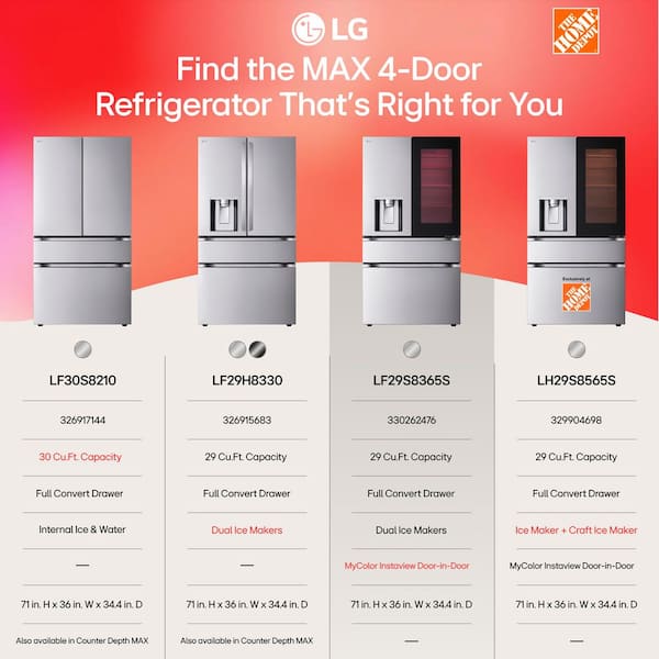 Have a question about LG 29 cu. ft. Smart MyColor InstaView