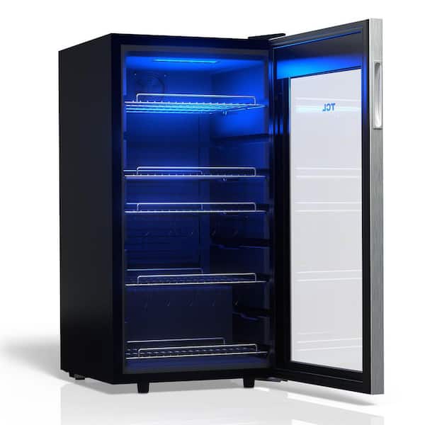 TCL 17.32 in. Single Zone 121 Cans Stainless Beverage Cooler
