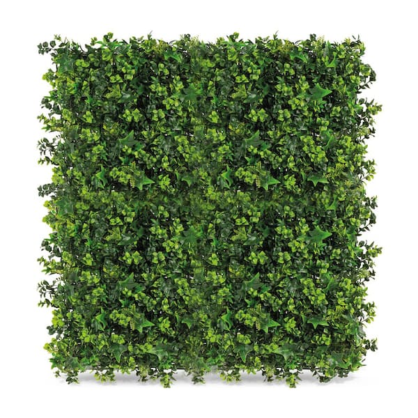 NATURAE DECOR 19 in. Green Artificial Mix Leaf 20 in. x 20 in