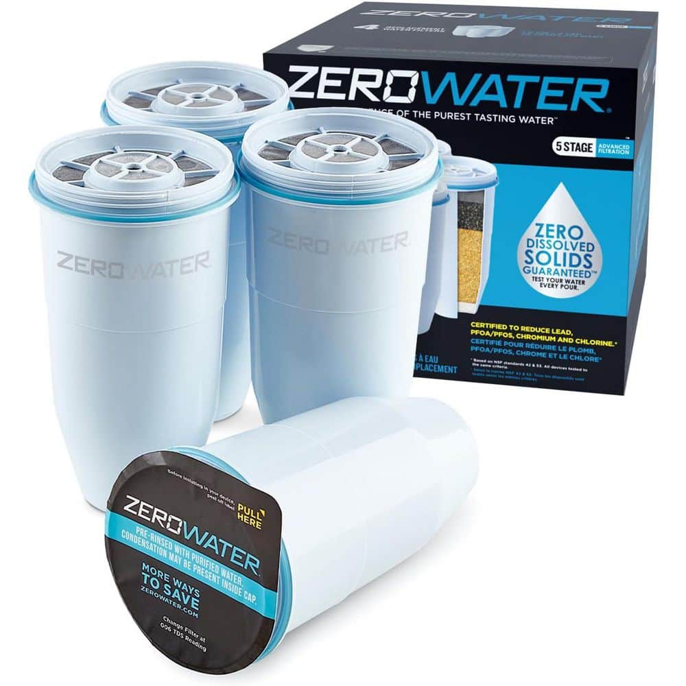 Zero Water Water Pitcher Filter Cartridge (4-Pack) ZR-006 - The