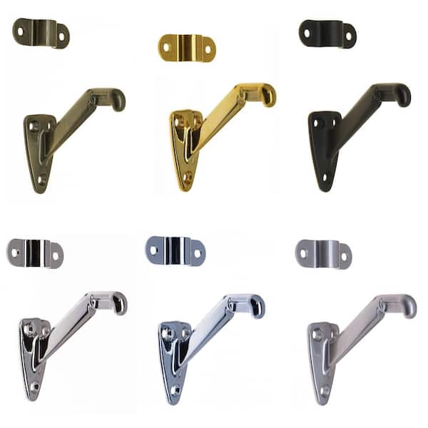 idh by St. Simons 3-1/4 in. Solid Brass Hand Rail Bracket in