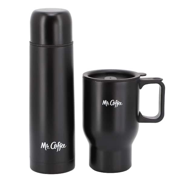 Mr. Coffee Javelin 2 Piece Stainless Steel Thermal Bottle and 13.5