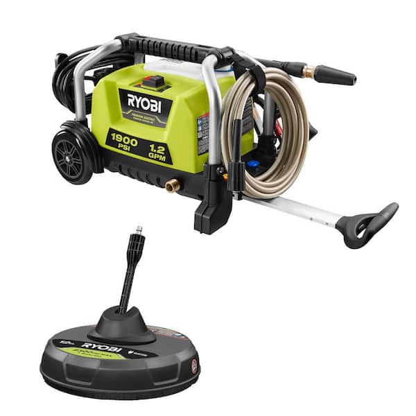 RYOBI 1900 PSI 1.2 GPM Cold Water Wheeled Electric Pressure Washer