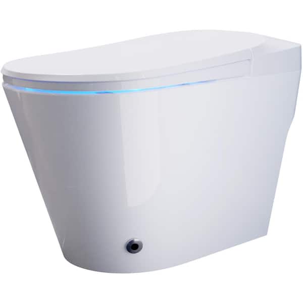 ANZZI ENVO Resonance Elongated 1.28 GPF Smart Bidet Toilet in