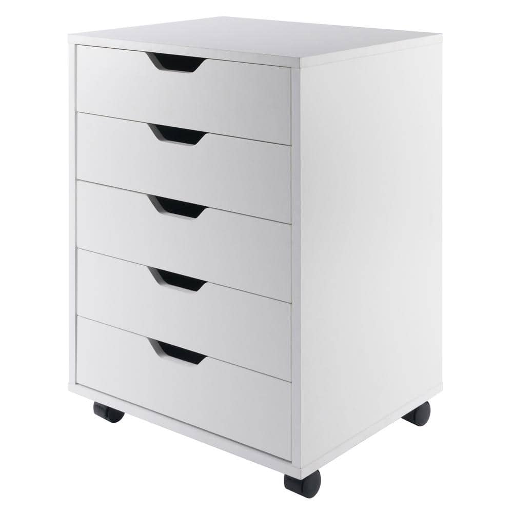 Halifax White 5-Drawer Cabinet Cart 10519 - The Home Depot