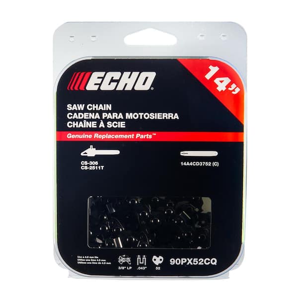 ECHO 18 in. Chisel Chainsaw Chain - 72 Link 20LPX72CQ - The Home Depot