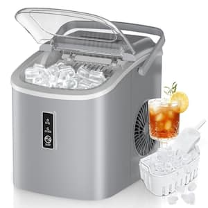 9.4 in. 26.5lb/24H Bullet Ice Countertop Portable Ice Maker in