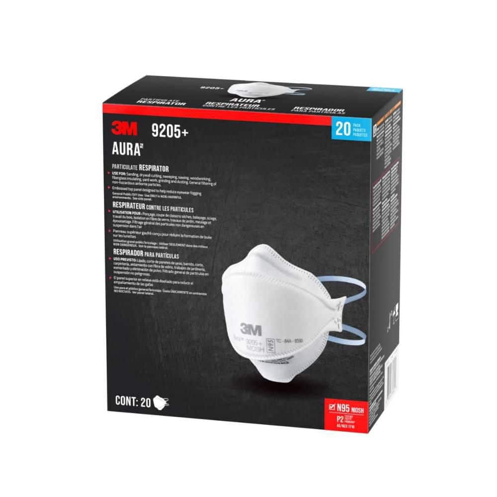 3M 9205+ N95 Aura Particulate Disposable Respirator Foldable (20