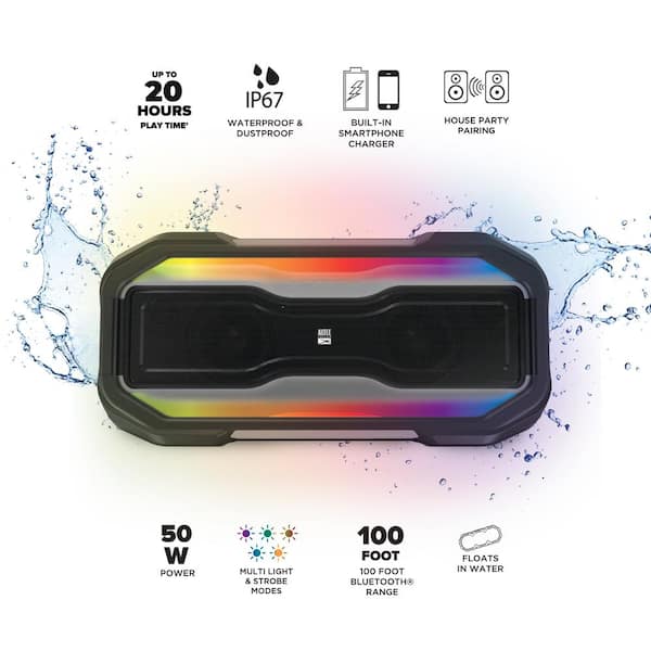 Altec Lansing Rockbox XL Bluetooth Speaker IMW999-STL - The Home Depot