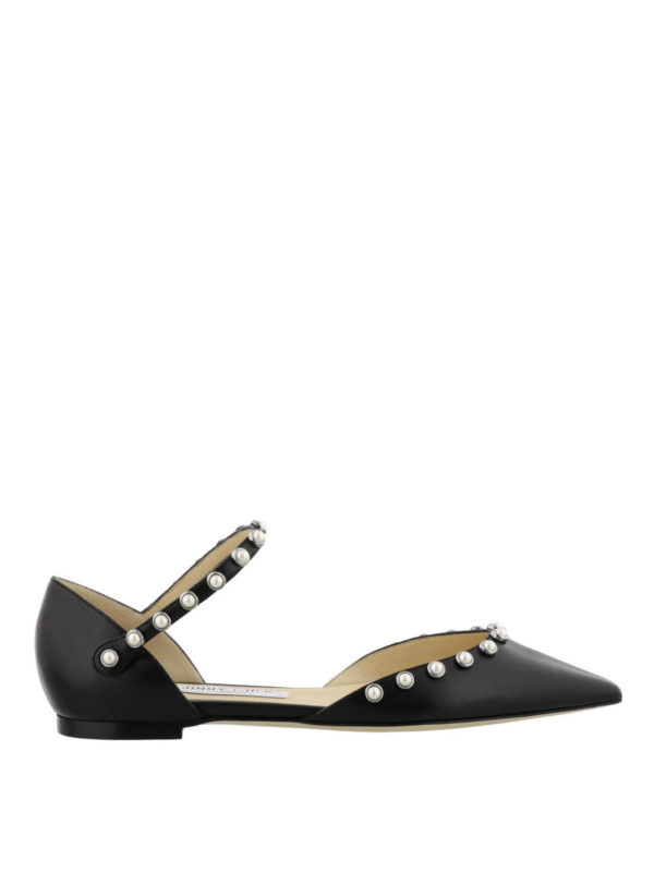 Jimmy Choo フラットシューズ - Leema Flat|LEEMAFLATDASBLACK