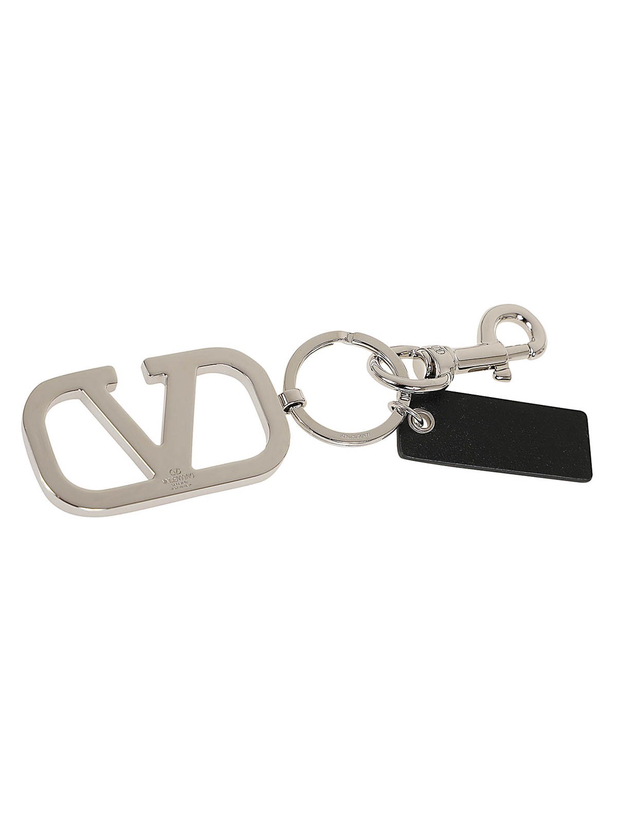Valentino Garavani Key Ring Vlogo Signature - Black|YP0R81KQAP0N