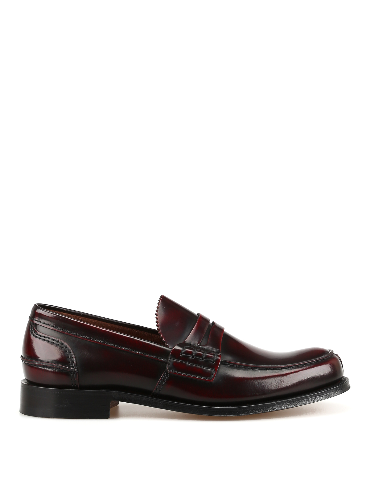 Church's Tunbridge burgundy leather loafers - Men|EDB0049LGF0ADY
