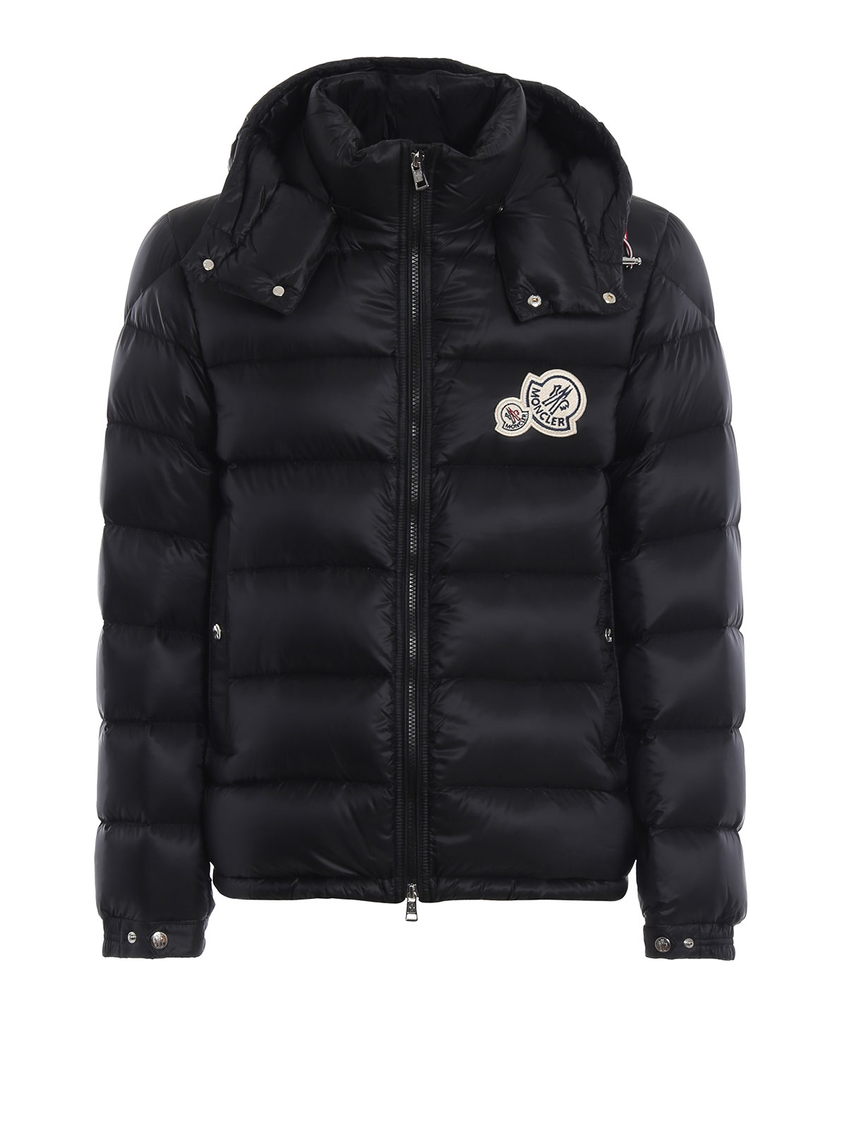 Moncler Bramant black hooded puffer jacket|D2091418114953334999
